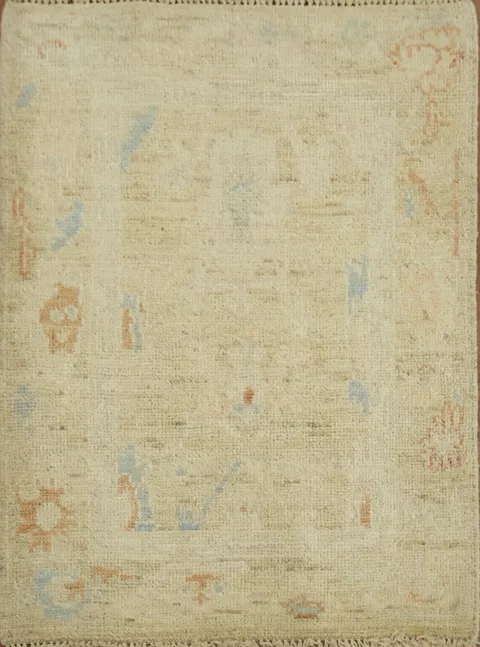 Handmade Oushak Turkish Wool Rug 2x3