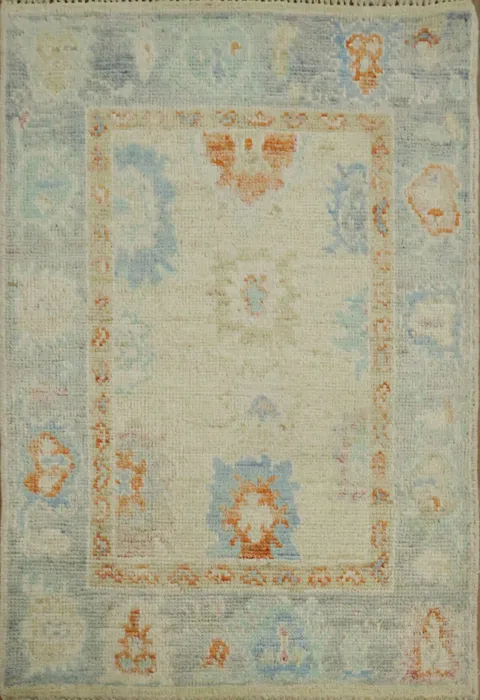 Handmade Oushak Turkish Rug 2x3
