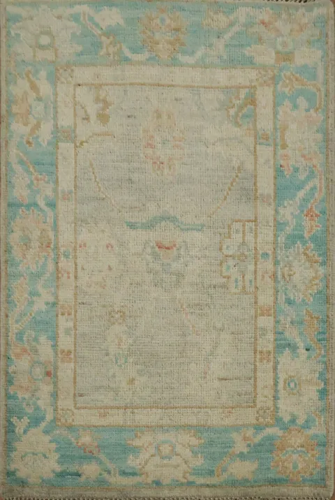 Handmade Oushak Oriental Wool Rug 2x3