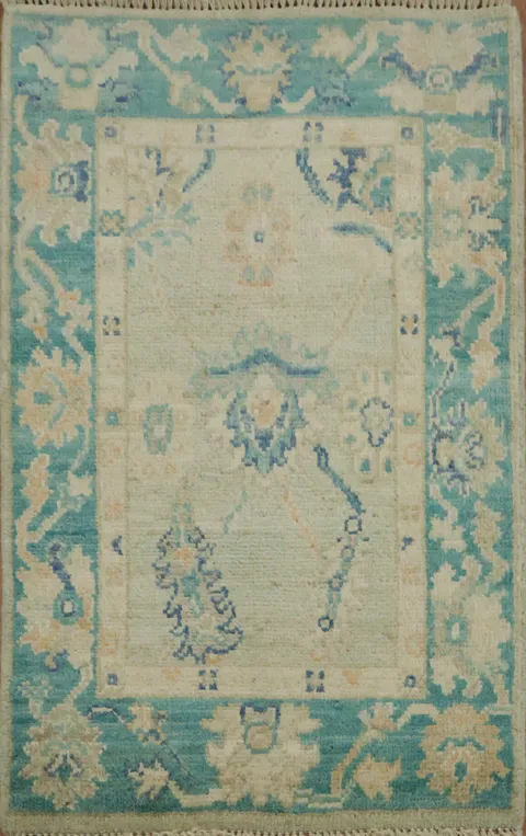 Vegetable Dye Oushak Oriental Rug 2x3