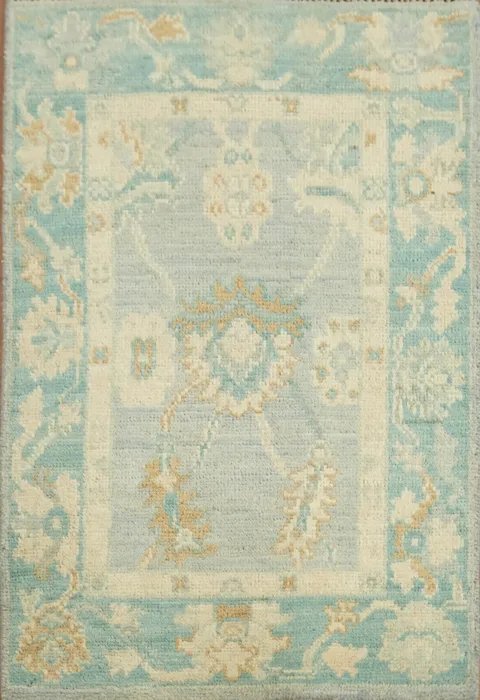 Handmade Oushak Turkish Wool Rug 2x3