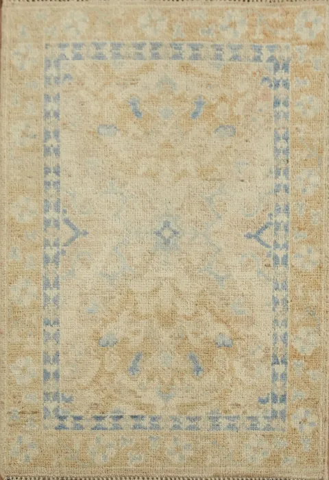 Vegetable Dye Oushak Oriental Wool Rug 2x3