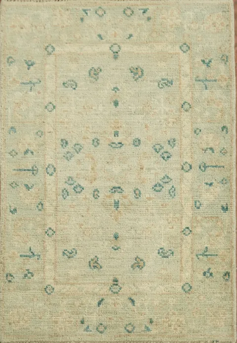 Vegetable Dye Oushak Oriental Rug 2x3