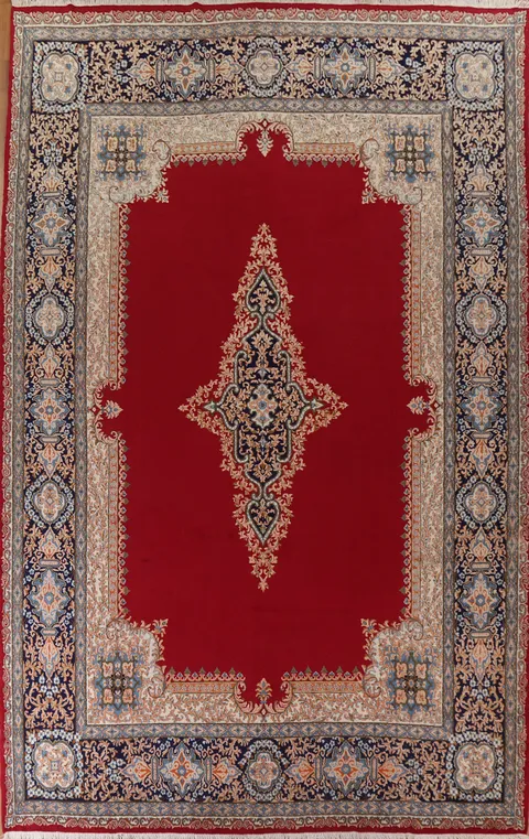 Vegetable Dye Palace Size Kerman Persian Rug 12x16