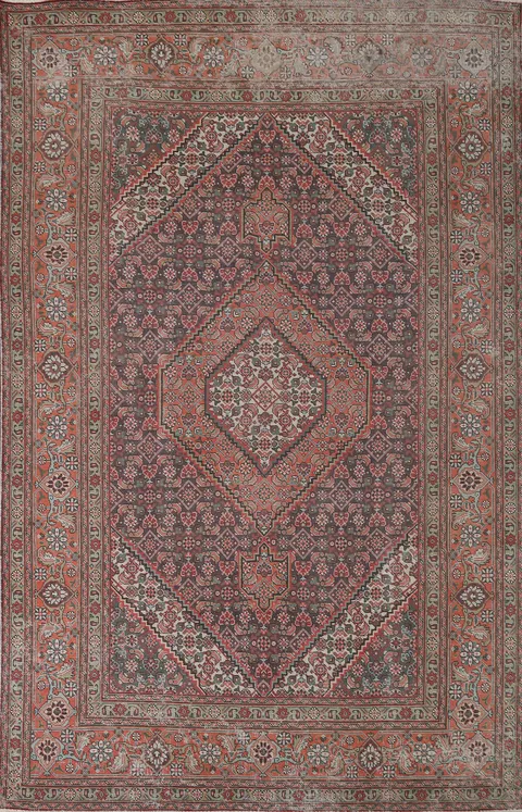 Vintage Wool Tabriz Persian Area Rug 7x10