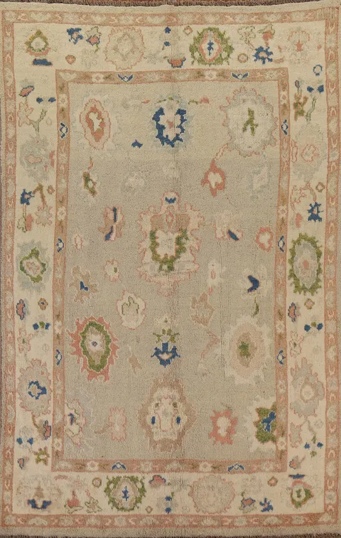Vegetable Dye Oushak Area Rug 6x10
