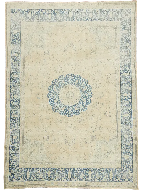 Antique Vegetable Dye Kerman Persian Area Rug 10x13