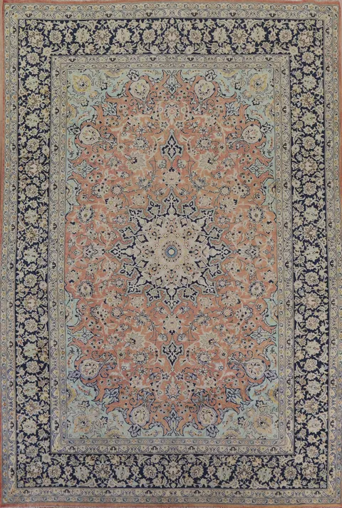 Vintage Najafabad Persian Area Rug 10x13