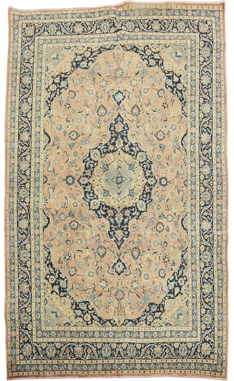 Traditional Mashad Persian Area Rug 6x9