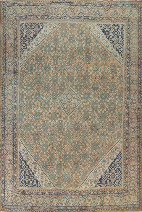 Vegetable Dye Mahal Persian Area Rug 10x13