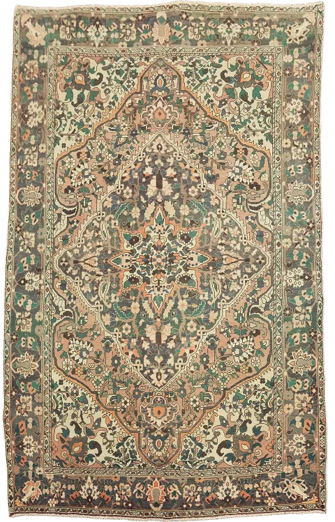 Vintage Bakhtiari Persian Area Rug 7x10