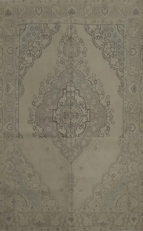Rustic Muted with This Ornamental Beige and Blue Area Rug 6x10