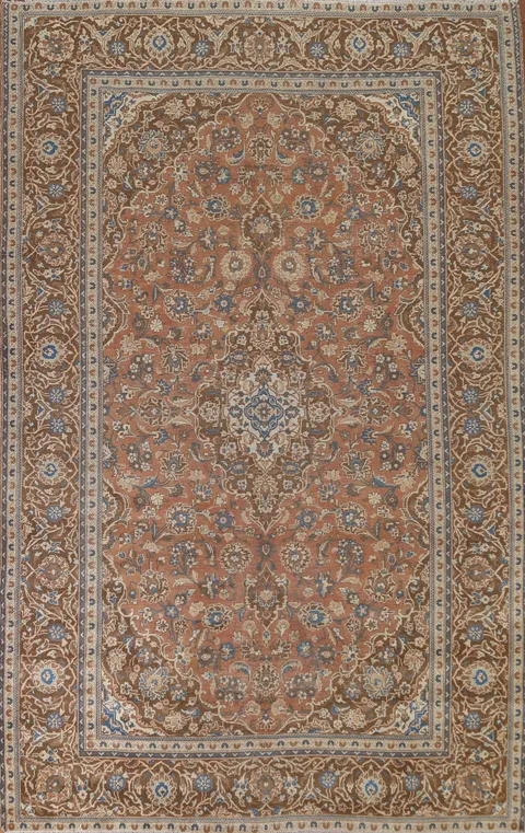Traditional Kashan Persian Area Rug 8x11