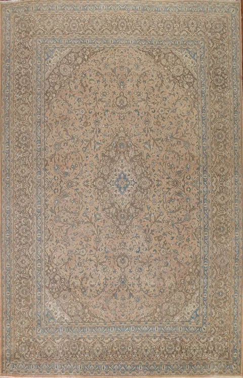 Traditional Mashad Persian Area Rug 10x13