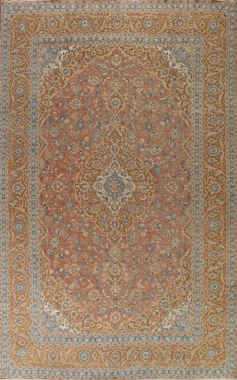 Traditional Kashan Persian Area Rug 9x13