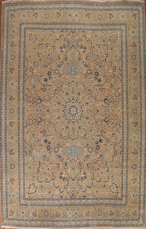 Floral Mashad Persian Area Rug 10x13