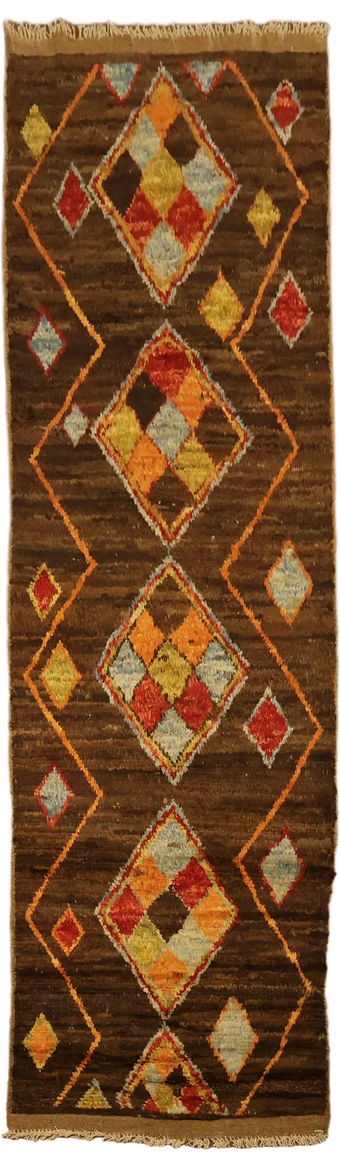 Handmade Moroccan Runner Rug 3x10
