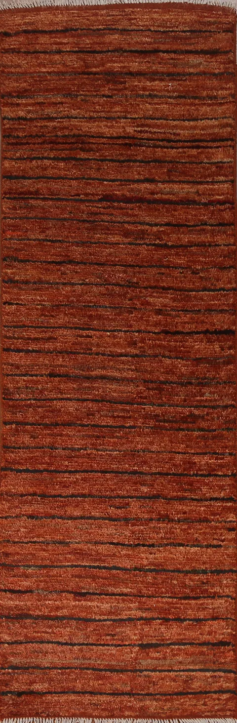 Orange Moroccan Runner Rug 3x10