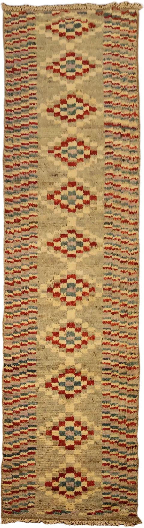 Geometric Moroccan Runner Rug 3x10