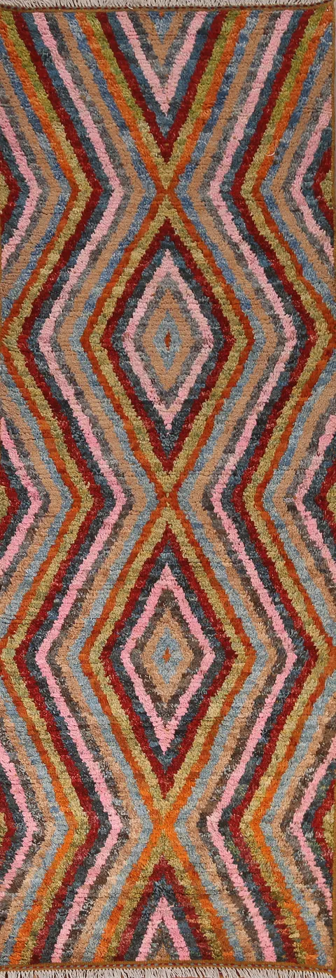 Geometric Moroccan Runner Rug 3x10