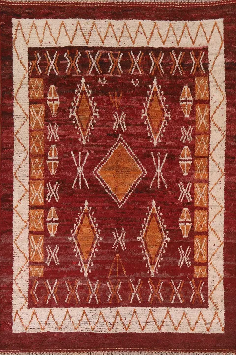 Geometric Moroccan Area Rug 6x8