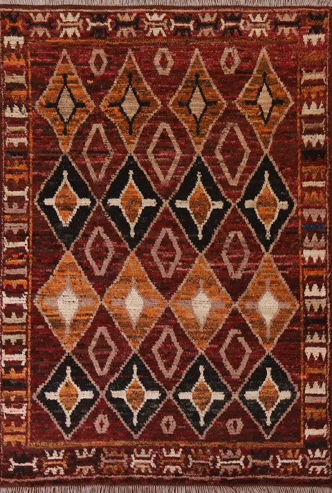 All-Over Geometric Moroccan Area Rug 6x8