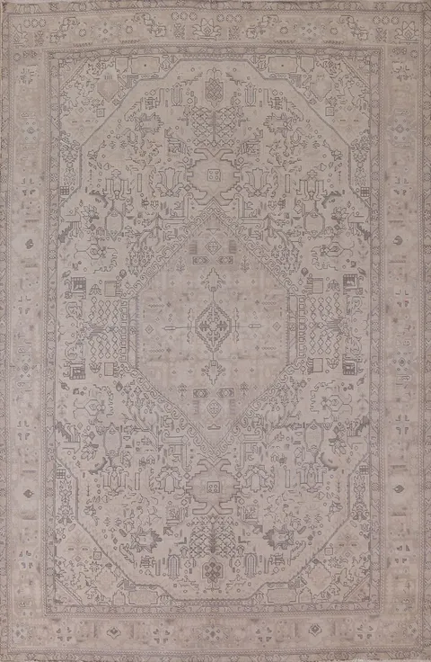 Vintage Tabriz Persian Area Rug 6x9
