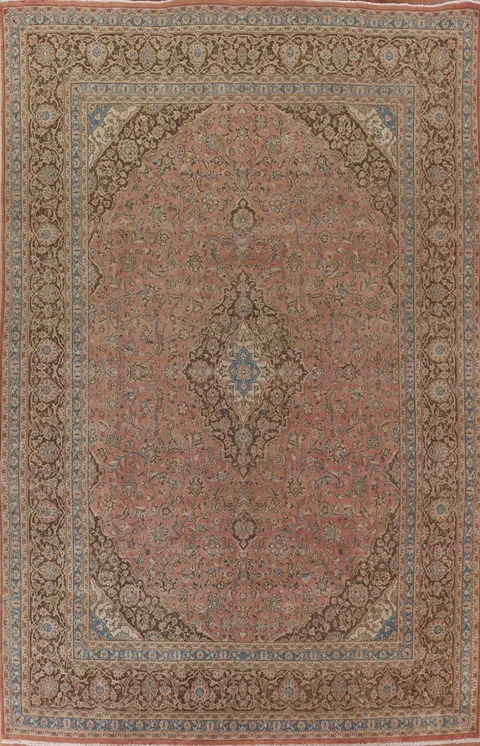 Traditional Kashan Persian Area Rug 10x13