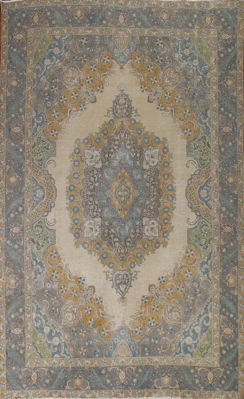 Distressed Tabriz Persian Area Rug 8x12