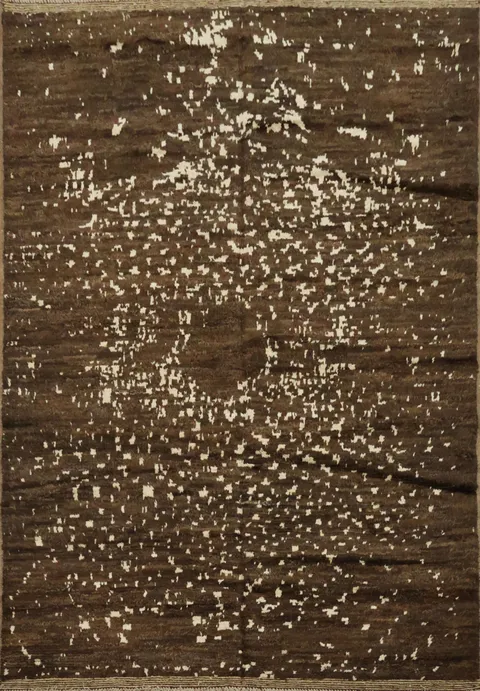 Tribal Moroccan Brown Area Rug 6x8