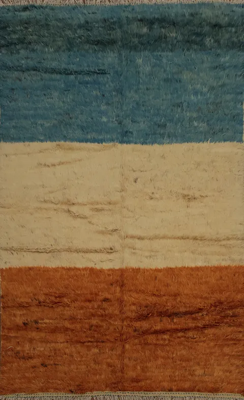 Three-Toned Rustic Moroccan Area Rug 7x10 Earthy Hues for Cozy Home
