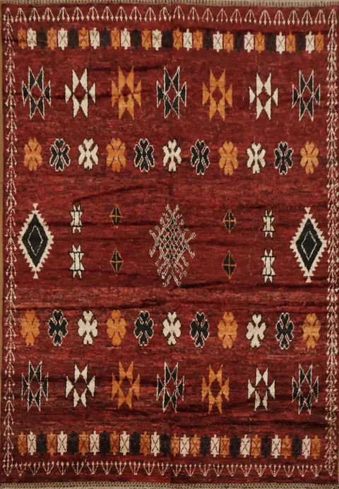 Tribal Moroccan Area Rug 7x10