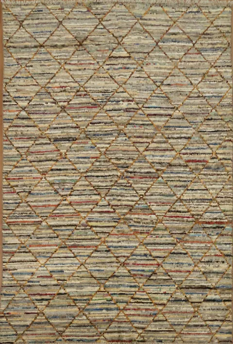 Trellis Moroccan Wool Area Rug 7x10