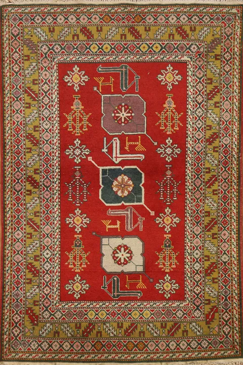 Antique Vegetable Dye Shirvan Area Rug 3x5