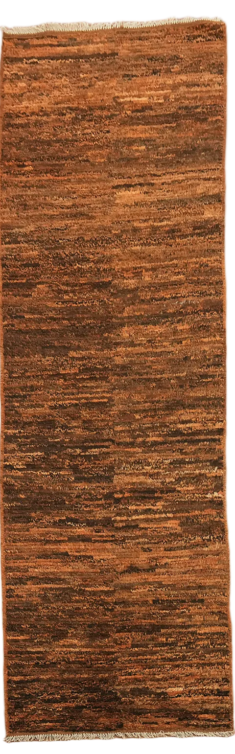 Rustic Brown Long Moroccan Runner Rug 3'x10'
