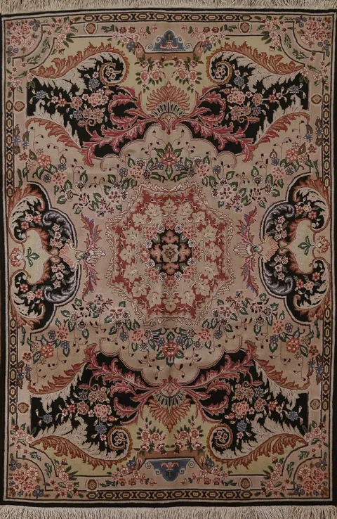 Floral Aubusson Oriental Area Rug 6x9