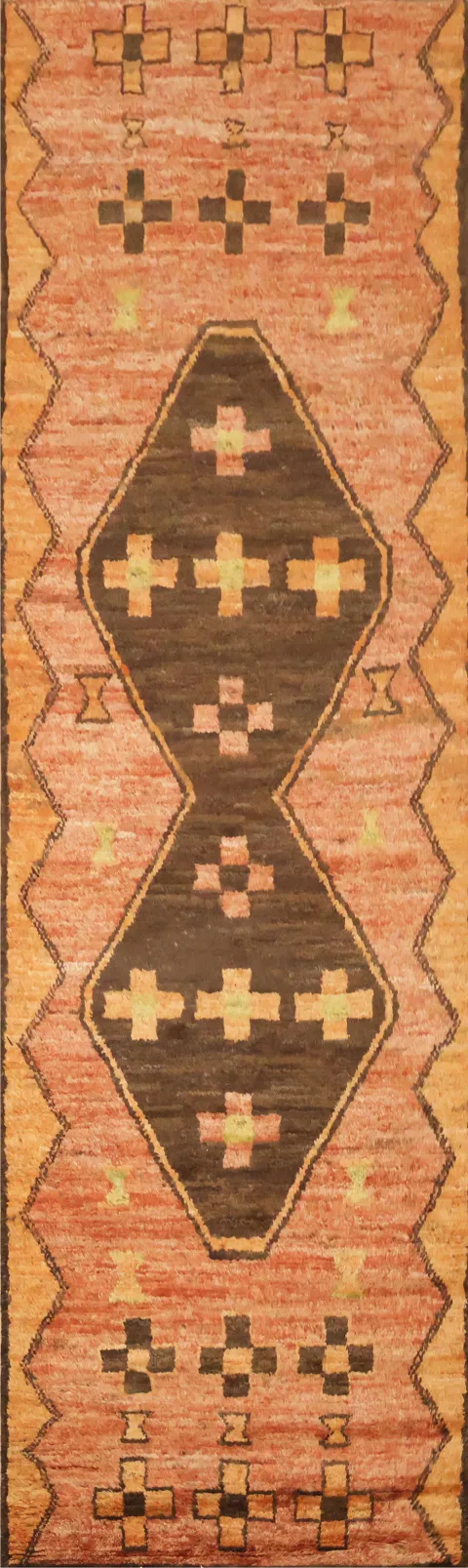 Tribal Moroccan Runner Rug 3x10