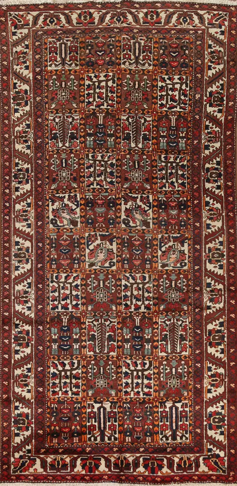 Garden Design Bakhtiari Persian Area Rug 5x10