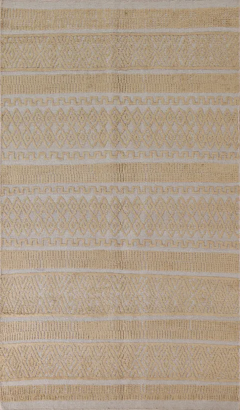 Geometric Moroccan Area Rug 5x8