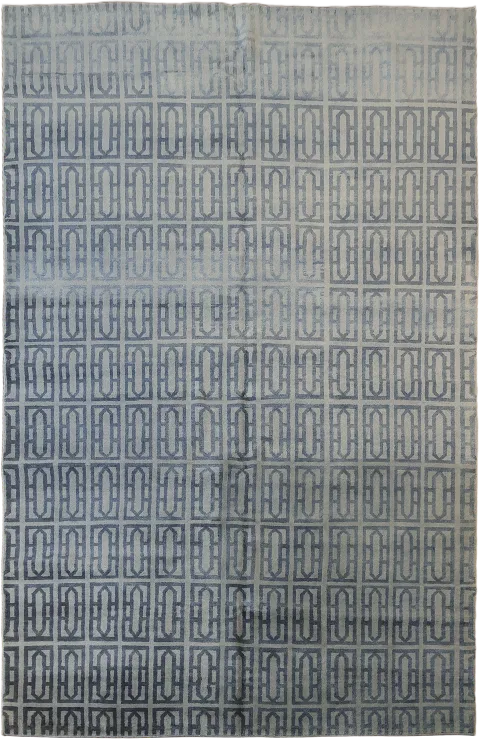 Geometric Moroccan Area Rug 5x8