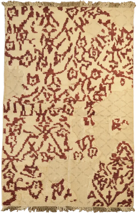 Abstract Moroccan Area Rug 5x8