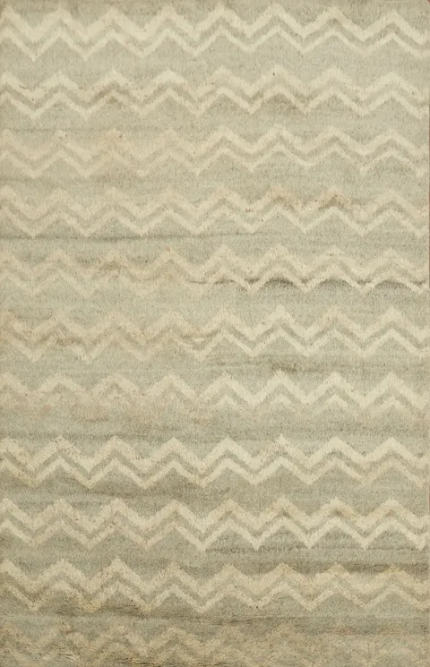 Chevron Moroccan Area Rug 5x8