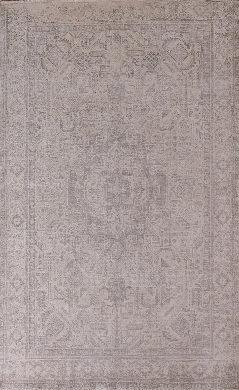 Distressed Tabriz Persian Area Rug 6x9