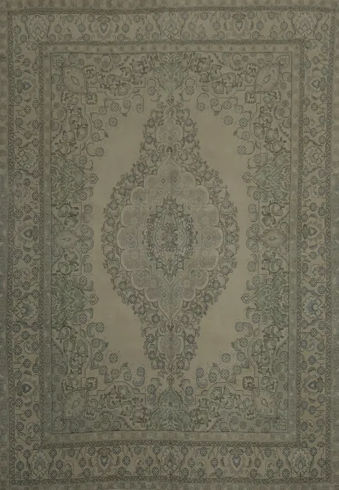 Elegantly Crafted Tabriz Persian Area Rug 9x13 with Intricate Floral Design