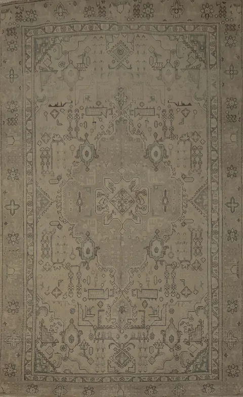 Exquisite Handmade Tabriz Persian Area Rug 6x10 with Traditional Motifs