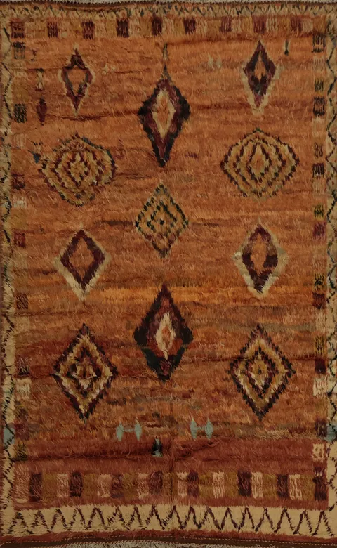 Tribal Moroccan Berber Area Rug 6x10