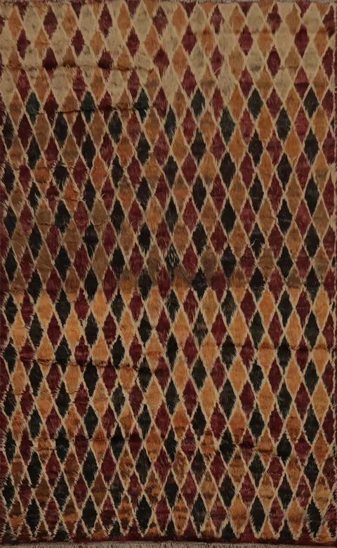 Elegant Trellis Moroccan Area Rug 6x10 for Timeless Interiors