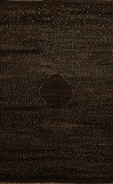 Brown Wool Moroccan Oriental Area Rug 6x8
