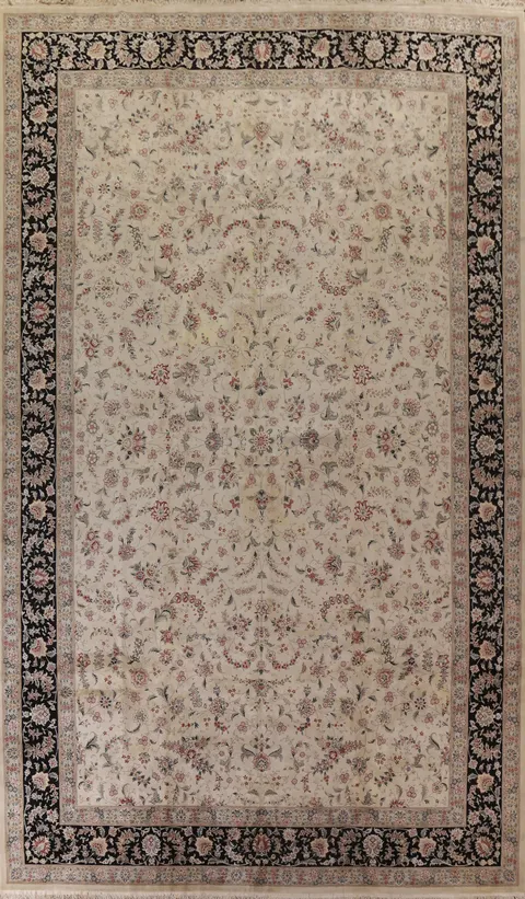 All-Over Floral Aubusson Large Area Rug 12x19