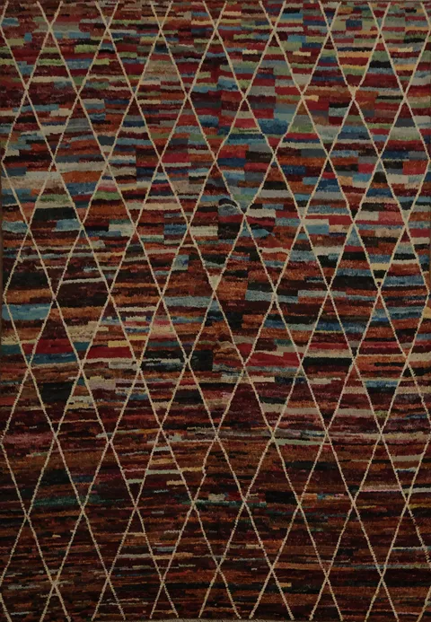 Stylish Geometric Moroccan Large Area Rug 9x12 for Living Spaces